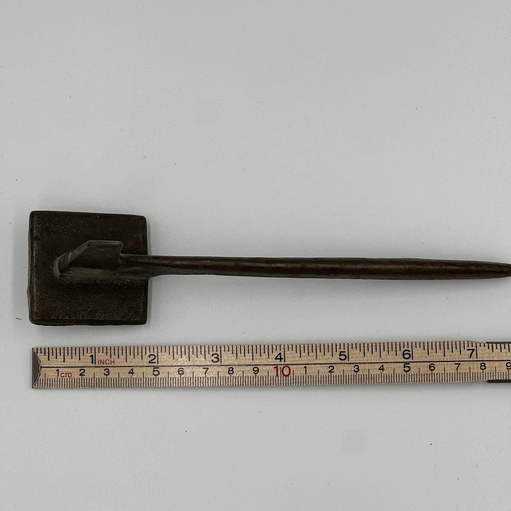 Vintage Primitive Kitchen Cast Iron Meat Tenderizer Ice Hammer 7.75